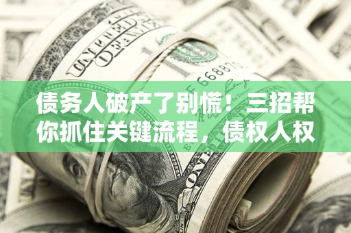 济南债务人破产了别慌！三招帮你抓住关键流程，债权人权益不再缩水