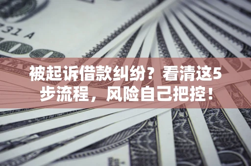 济南被起诉借款纠纷？看清这5步流程，风险自己把控！